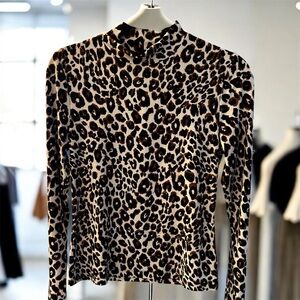 Sanctuary Leopard Print Long Sleeve Top